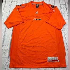 CFL BC Lions 🦁 Reebok Authentic Orange Football Jersey Sz L Brand New